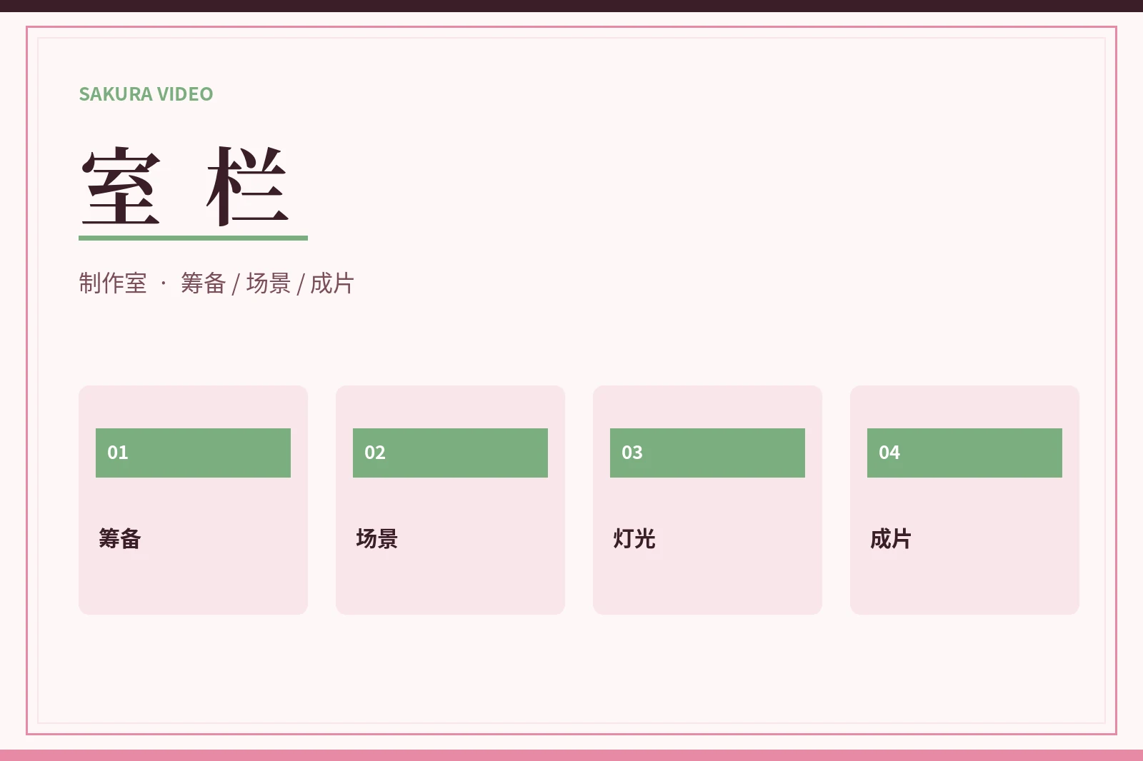 室栏制作观察图
